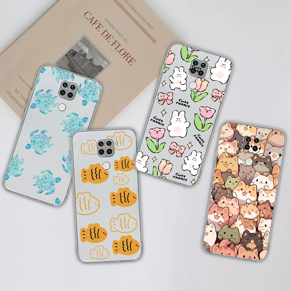 Para Redmi 10X Pro 4G 5G funda de teléfono flores encantadoras suave transparente TPU funda ligera de silicona para Redmi10X Pro carcasa de parachoques - imagen 3