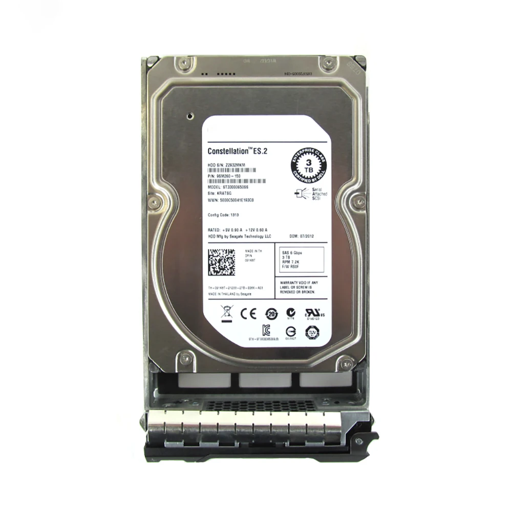 Disco Duro de servidor Original para DELL, R820, R510, R520, 3T, SAS, 3,5 pulgadas, 7,2 K, HDD, ST33000650SS - imagen 3