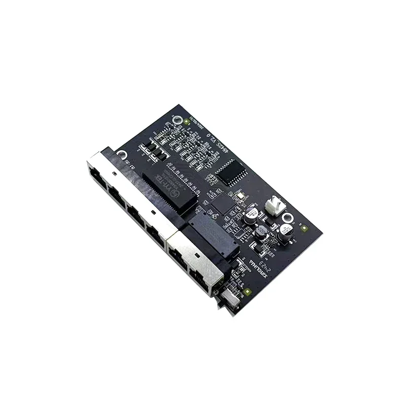 6 puertos 10/100M 4 puertos 802.3at/af poe entrada/salida 48v con enlace ascendente de 2 puertos/módulo de interruptor industrial nvr - imagen 4