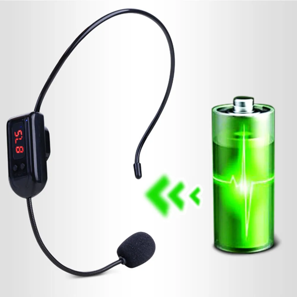 RadioFM-auriculares inalámbricos para megáfono, micrófono de Radio para altavoz, guía de reunión de enseñanza, megáfono portátil, micrófono de Radio - imagen 5