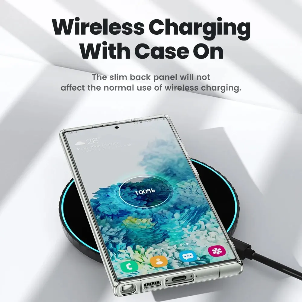 Toocki funda de teléfono para Samsung S24 S23 S22 S21 Plus funda Ultra transparente para S23 S21 PE funda protectora transparente suave de TPU - imagen 3