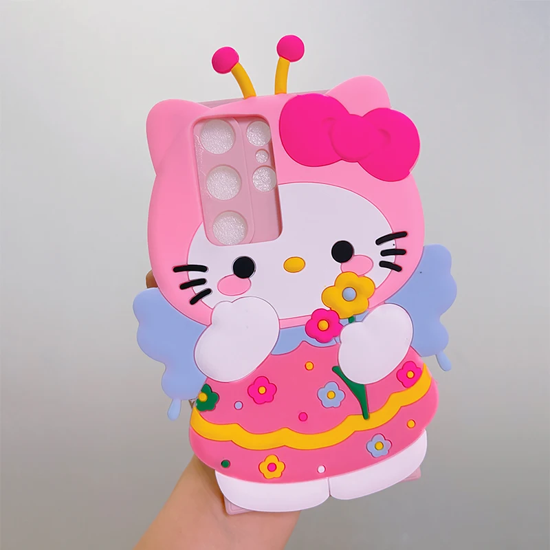Funda bonita de dibujos animados 3D Hello Kitty Cat para V40 Lite V30 V29 V27 Pro V27E V25E V21 Y11 Y17 Y12 Y77 Y15 Y91 Y75 Y55 Y33 Y51S Y31 Y72 - imagen 5