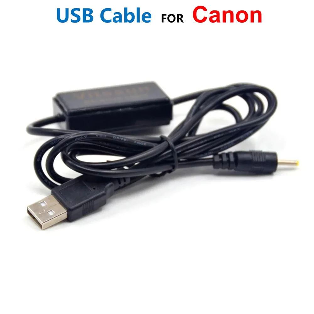 ACK-800 Cable USB de 3V 3,15 V-3V para Canon A200 A300 A460 A480 A490 A520 A530 A550 A560 A580 A700 A720IS SX120IS SX130IS A1000IS