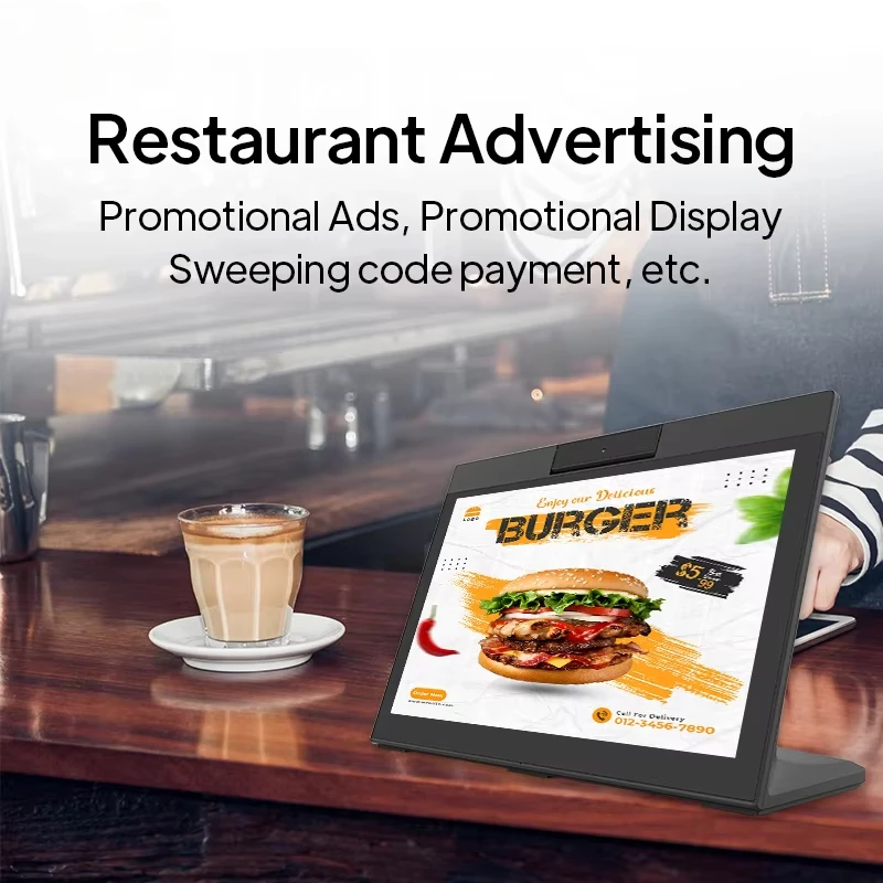 WL1412T Android Tablert L forma 14 pulgadas 10 puntos pantalla táctil POE RJ45 NFC escritorio Android Tablet Pc para comentarios del cliente - imagen 3