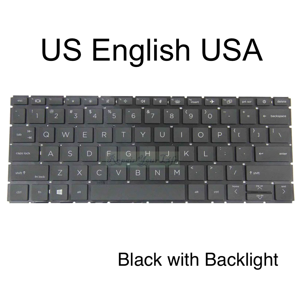 Teclado retroiluminado del Reino Unido de EE. UU. para HP EliteBook 830 G7 G8 735 G7 G8 835 G7 G8 teclado inglés para Notebook PC retroiluminado - imagen 3