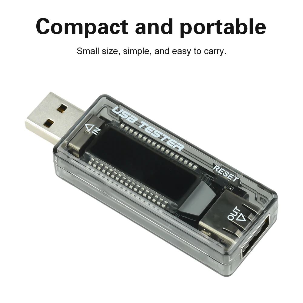 KWS-V21 Medidor de potencia USB Probador USB Medidor de voltaje Probador de corriente Pantalla LCD IPS Probador de potencia Multímetro Tipo C - imagen 4