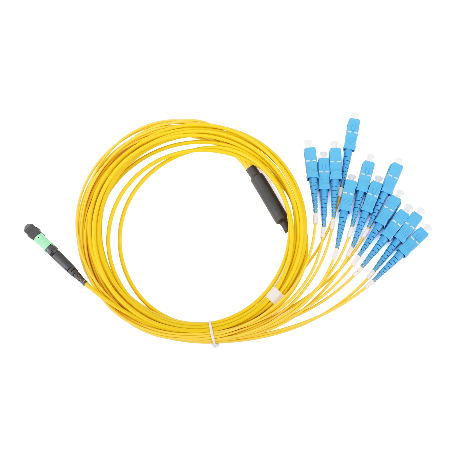 Cable de conexión de fibra óptica monomodo de 12 núcleos MPO/PC a 12SC/UPC, puentes SM de 1M/3M/5M/10M/15M/20M para red de telecomunicaciones - imagen 4