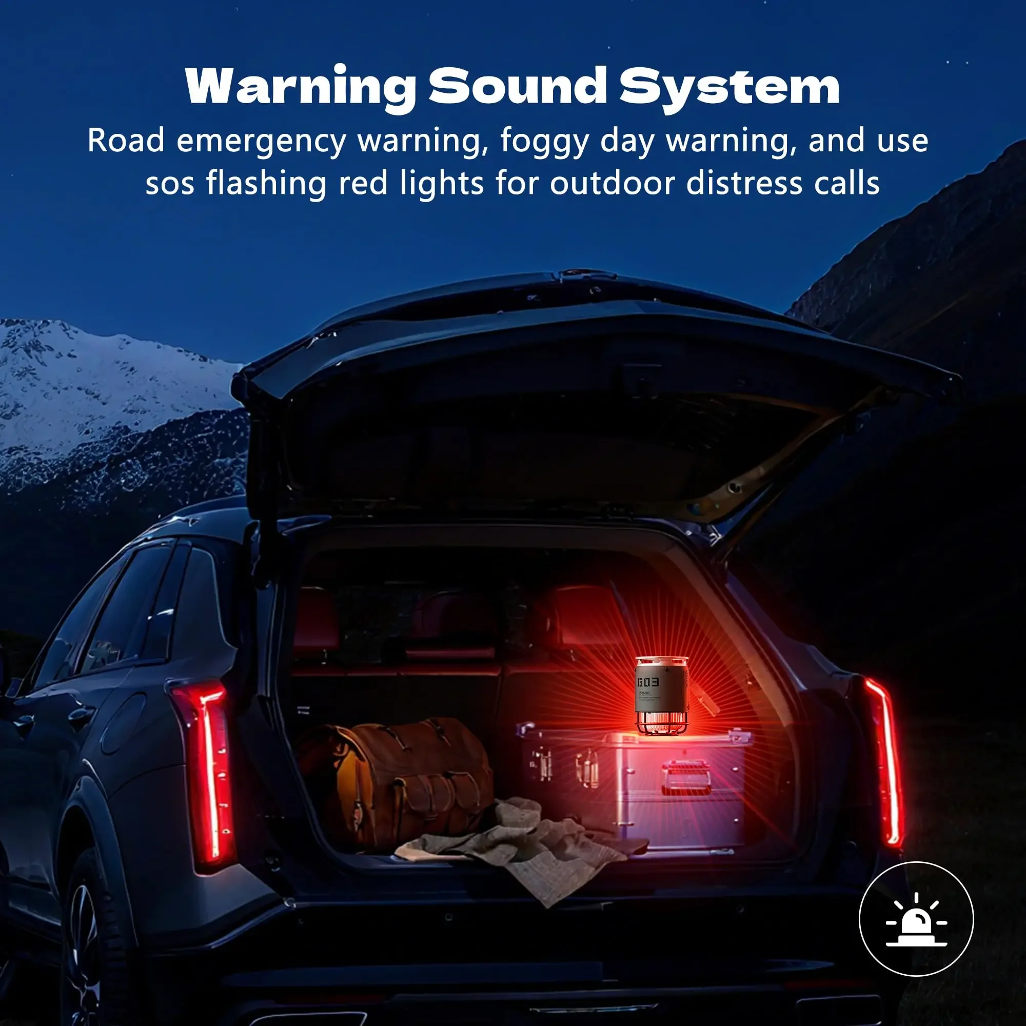 Altavoces Bluetooth de Metal con tarjeta TF, altavoz para exteriores IPX5, lámpara de Camping impermeable, modo de emergencia LED/SOS para fiestas, viajes al aire libre - imagen 5