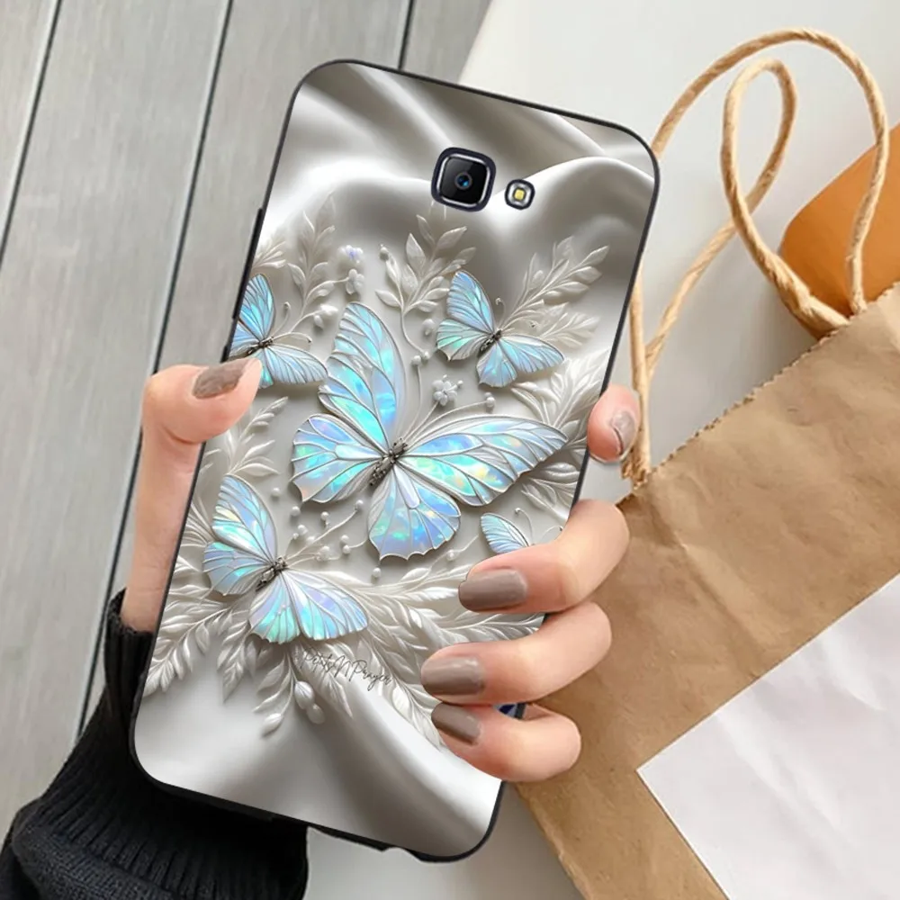 Funda de teléfono de mariposa de seda para Samsung J 7 Plus 7core J7 Neo J6 Plus Prime J6 J4 J5 - imagen 2