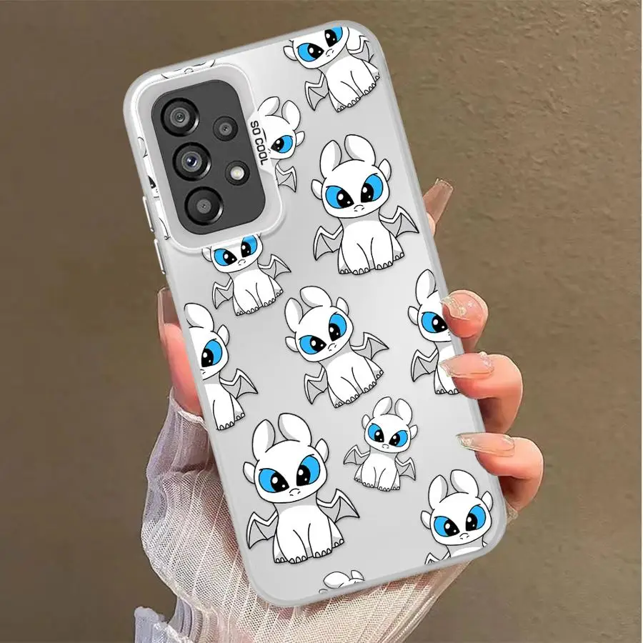 Funda de teléfono con bonito dragón de dibujos animados para Samsung, funda suave para Galaxy A14 A12 A32 A13 A16 A34 A15 A25 A22 A24 A23 - imagen 5