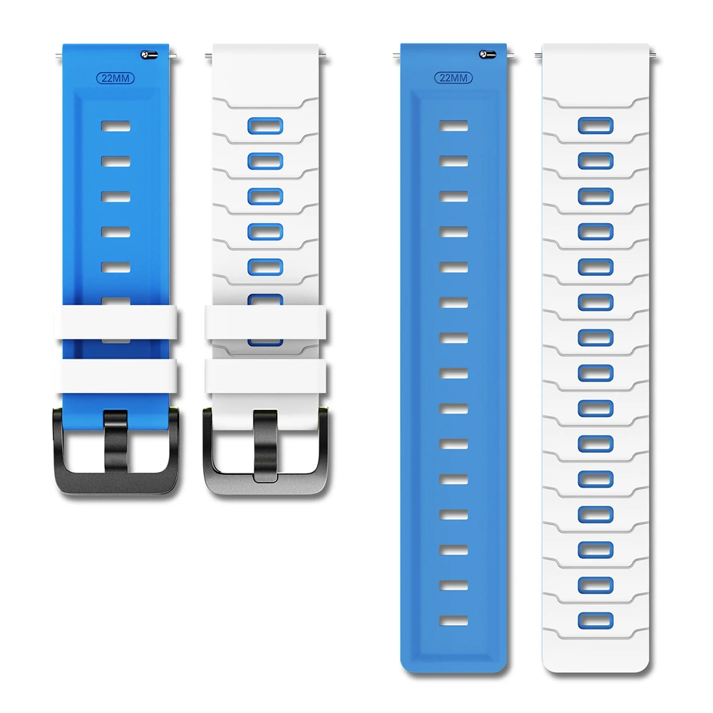 Correa de reloj inteligente deportiva de 22mm para Realme Watch S2 S 3 2 pulsera suave de silicona para Realme Watch 3 2 S Pro correas de reloj ajustables - imagen 4