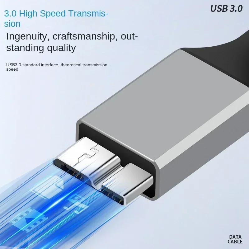 Cable USB tipo C a Micro B, Cable de disco duro externo de datos rápidos de 10Gbps para SSD HDD PC MacBook Pro 0,2 m 0,3 m 1m - imagen 4
