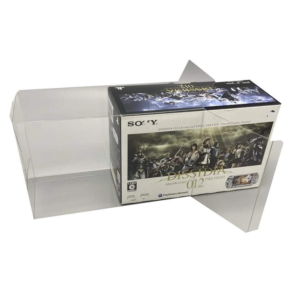 Protector de caja transparente para Sony PSP3000/disidia 012: Duodecim Final Fantasy, Cajas de colección, carcasa de juego, vitrina transparente