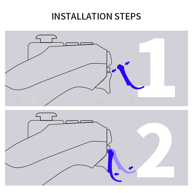 JCD 1 par de botones L2 R2, extensores de gatillo, almohadilla de mando para PS4, accesorios de controlador de juego, piezas de repuesto - imagen 2