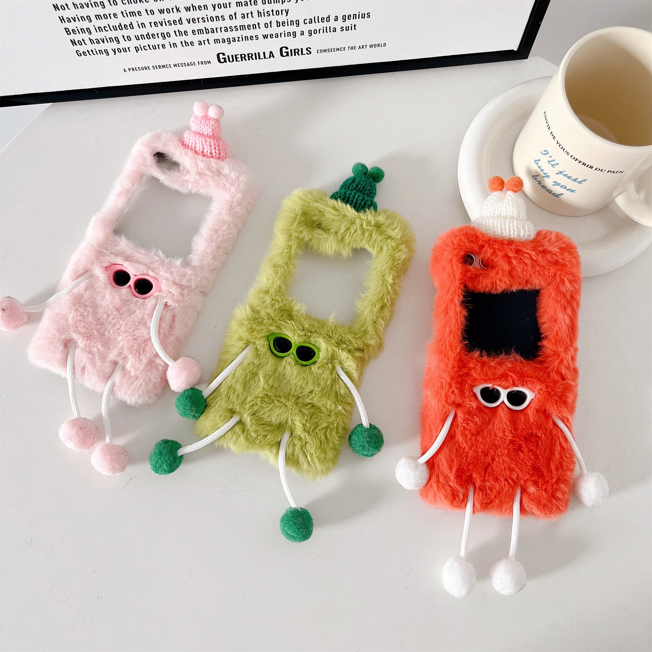 Carcasa plegable de felpa para Samsung Galaxy Z Flip1/2 Z Flip3/4 Z Flip5 Z Fold2 Z Fold3 Z Fold4 Z Fold5, sobre completo