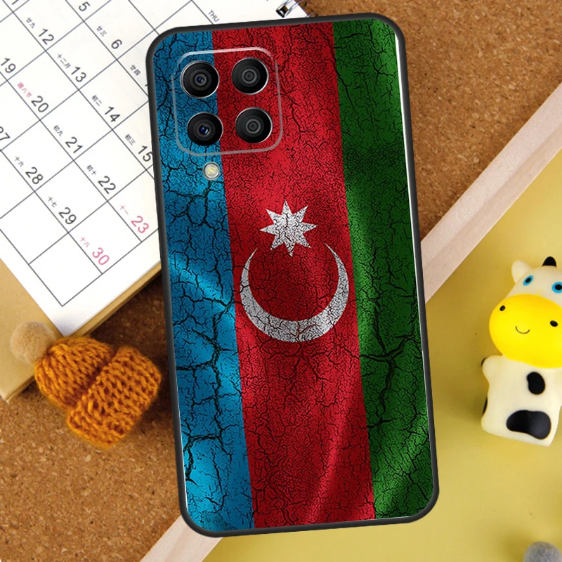 Funda con bandera de Azerbaiyán para Samsung Galaxy M14 M34 M54 M52 M32 M12 M21 M15 M55 M56 M36 M16 M06 M13 M33 M53 M31 - imagen 3