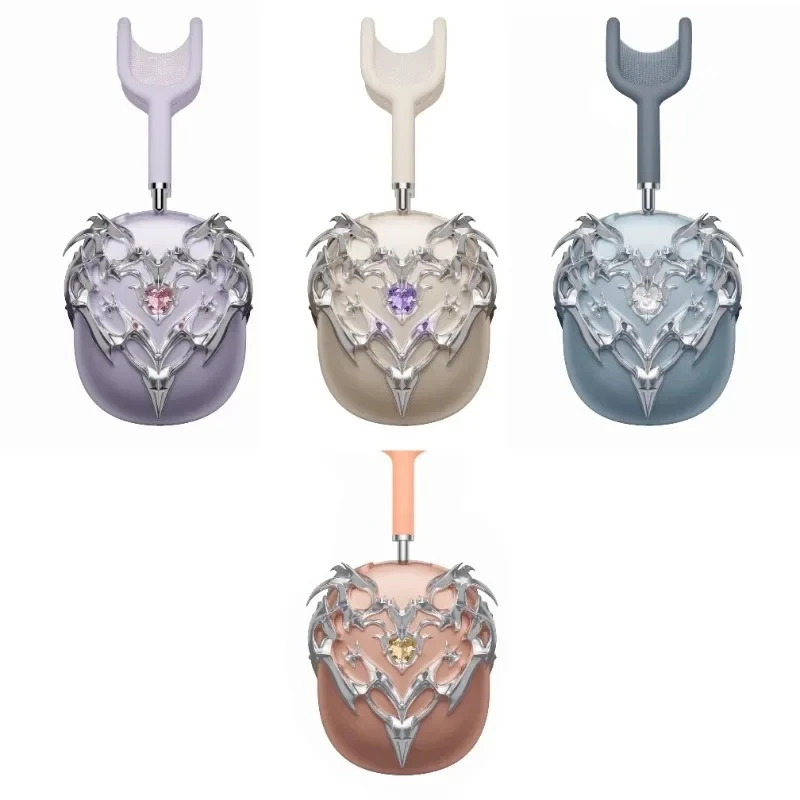 Longyan Love AirpodsMax funda protectora para auriculares con incrustaciones de espejo galvanizado Airpods Max fundas protectoras decoración Y2K - imagen 5
