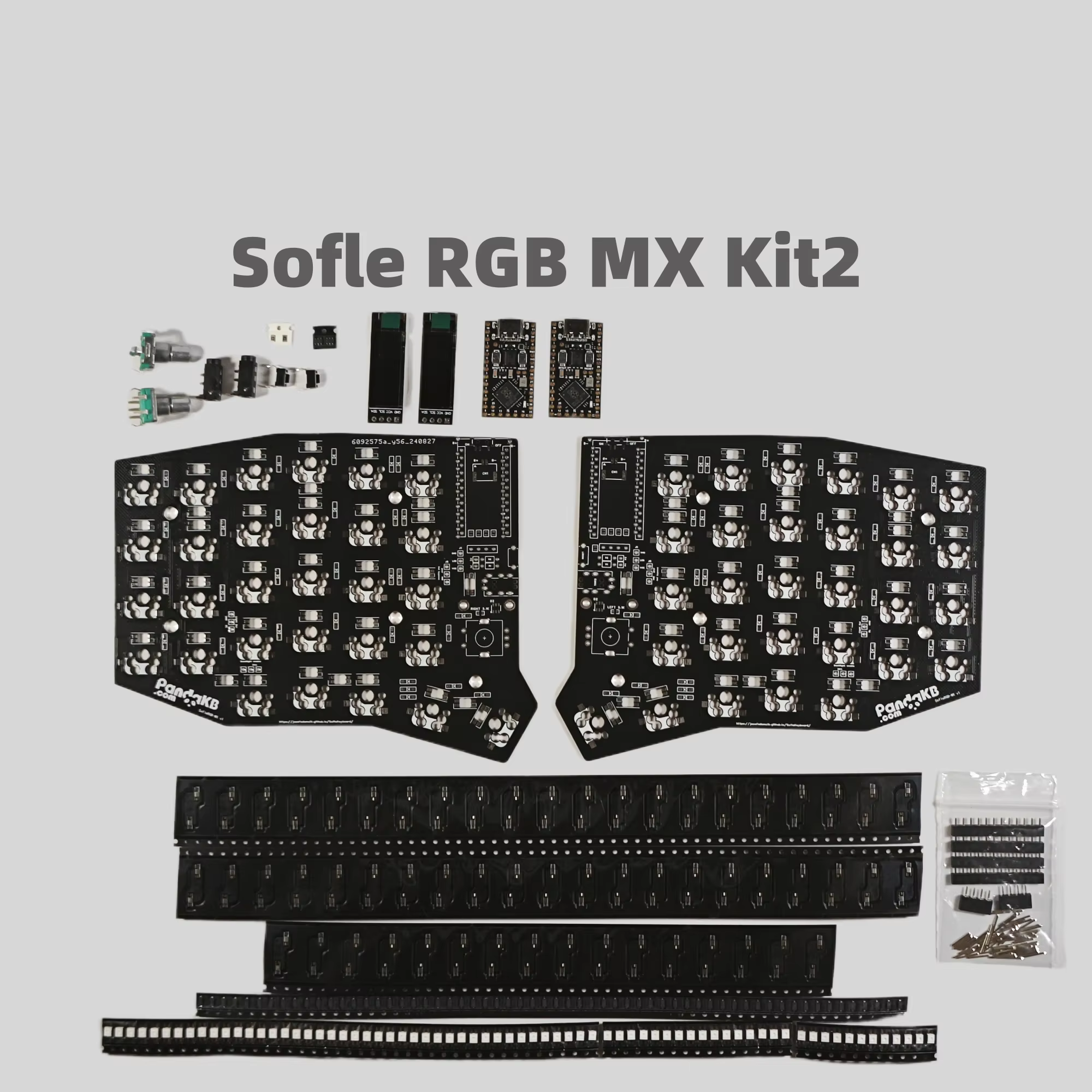 Sofle MX/choc-Kit PCB de teclado dividido, Chips personalizados, protección ESD inalámbrica, accesorio de teclado dividido, no preconstruido, juego de manos - imagen 5
