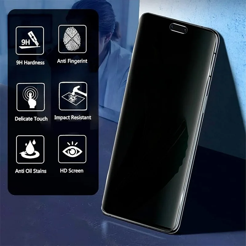 Protector de pantalla de privacidad para Honor Magic 7 6 Pro 6 Lite 5 Lite 300 200 Pro 200 Lite 90 Smart 100 Pro Glass, 2 uds. - imagen 2