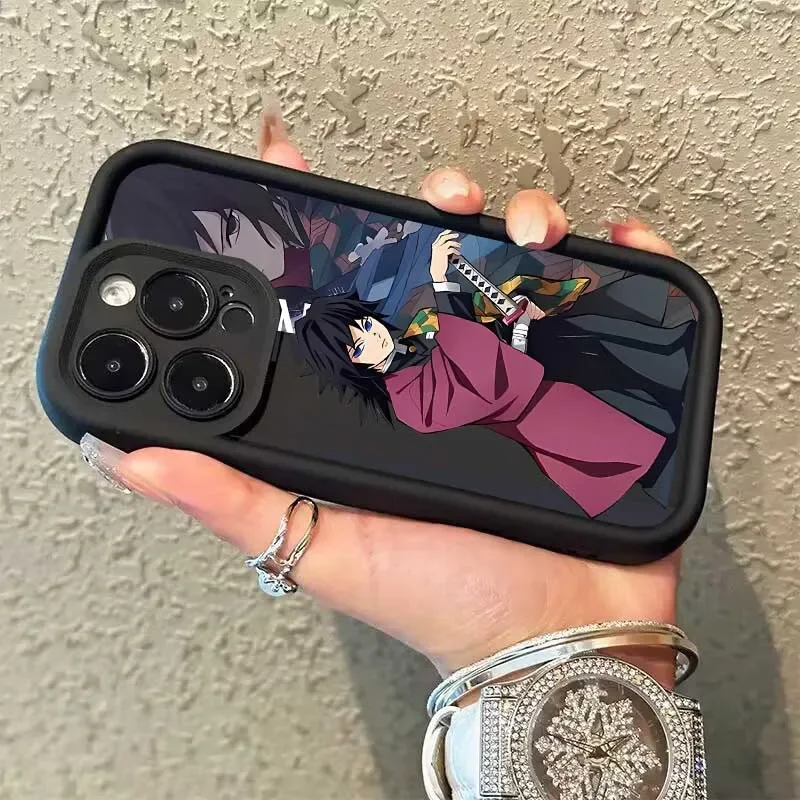 Funda de Anime japonés Demon Slayer para Motorola Moto Edge 40 Neo 50 Fusion Pro G85 G24 G34 G54 G84 G14 G53 E22 E13 E14 G75 Sili - imagen 5