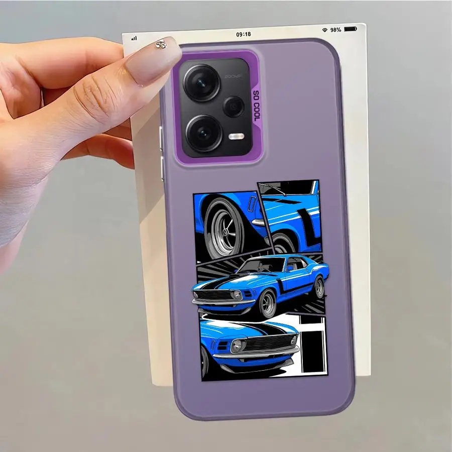 Funda trasera de teléfono para Xiaomi Redmi 9T 9C 12C A5 K60 14C 10C A1 A2 Plus 13C Sport Car - imagen 5