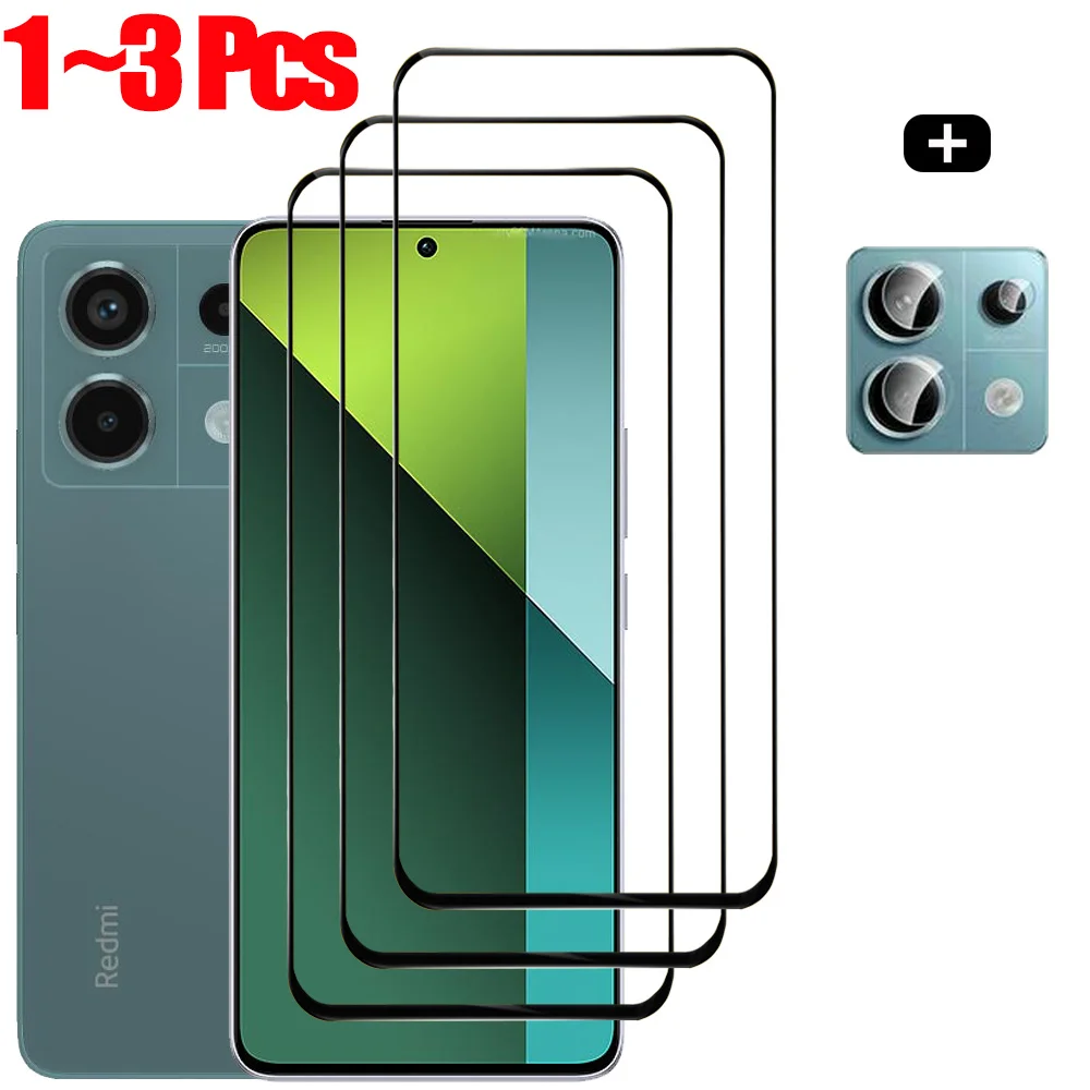 Frontal Vidrio Templado Para Xiaomi Redmi Note 14 13 12 11 10 Pro 4G/5G Protectores de Pantalla Redmi Not 12 Película Protectora Note12 Pro+ Película Note 12S 11S 10S Glass Nota 12 Pro Plus película para de cámara - imagen 2