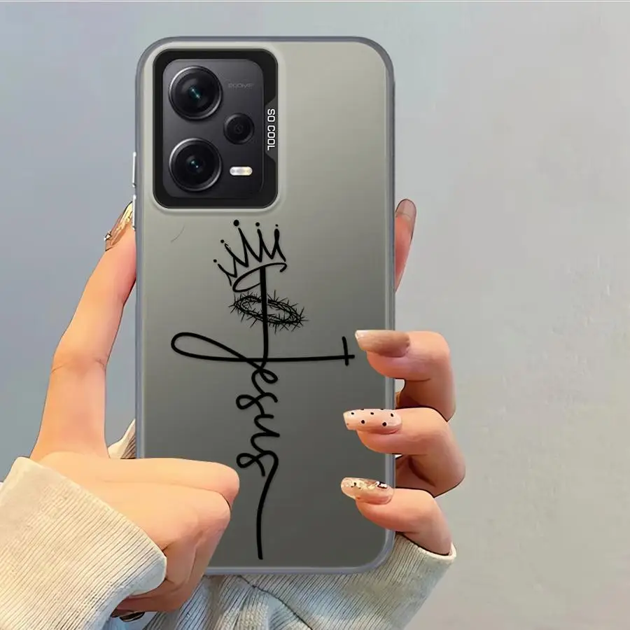 Funda trasera de teléfono para Xiaomi Redmi 9T A1 A2 Plus A5 13C 10C 9C K60 14C 12C Cool Cross Pattern - imagen 3