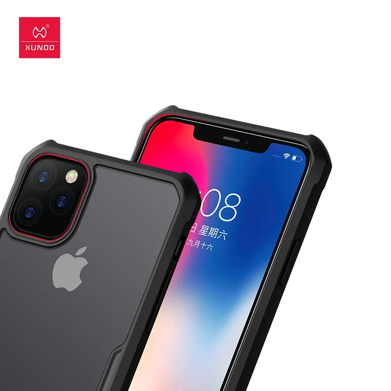 Para iPhone 11 Pro funda Xundd a prueba de golpes transparente PC + TPU cubierta de teléfono para iPhone 11 Pro Max funda con anillo чехол - imagen 4