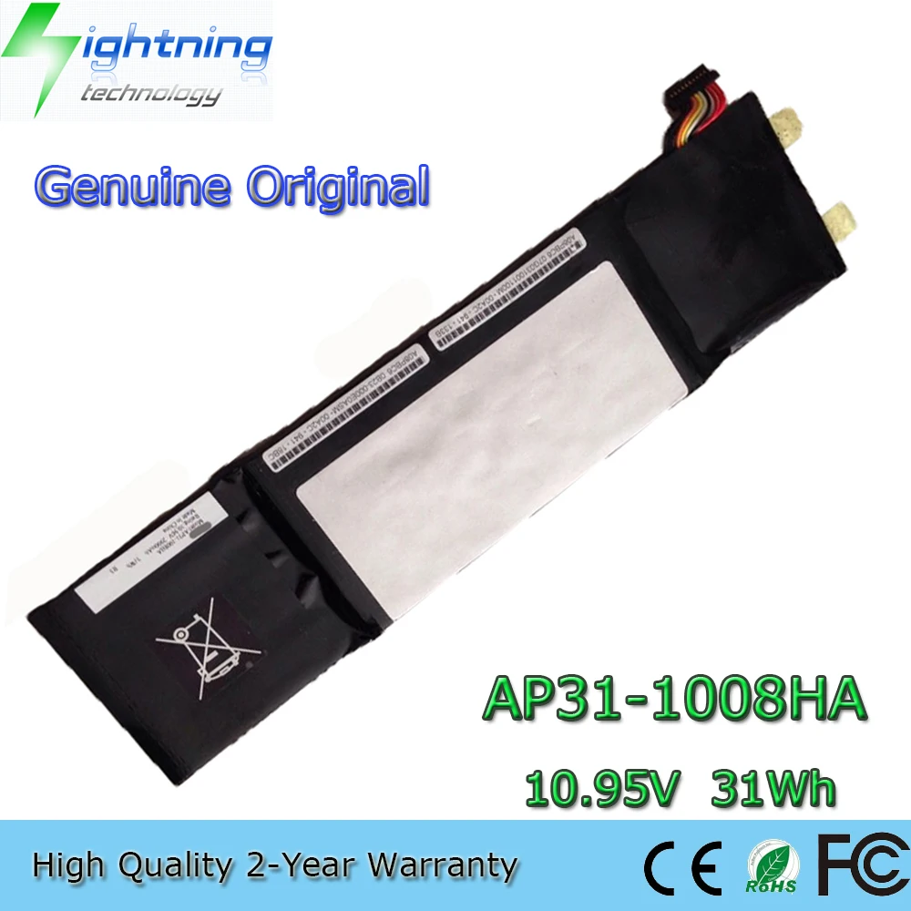Nuevo Original y genuino AP31-1008HA 10,95 V 2900mAh batería del ordenador portátil para Asus Eee PC 1008 1008HA P31-1008HA AP32-1008HA