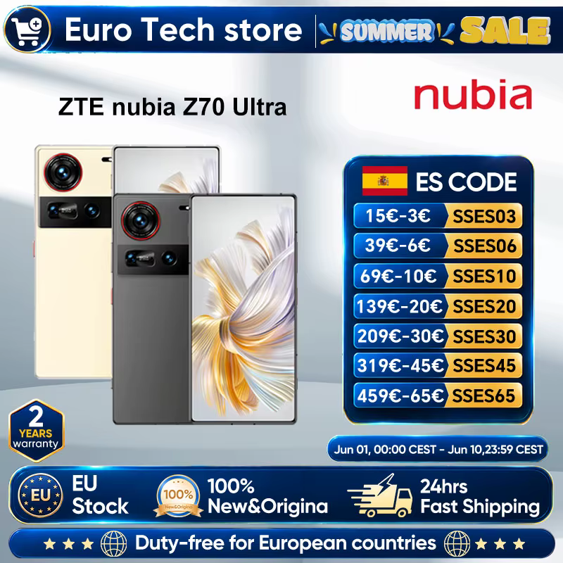 Nubia Z70 Ultra 5G – Smartphone Gaming 144Hz con IP68 y Gran Batería