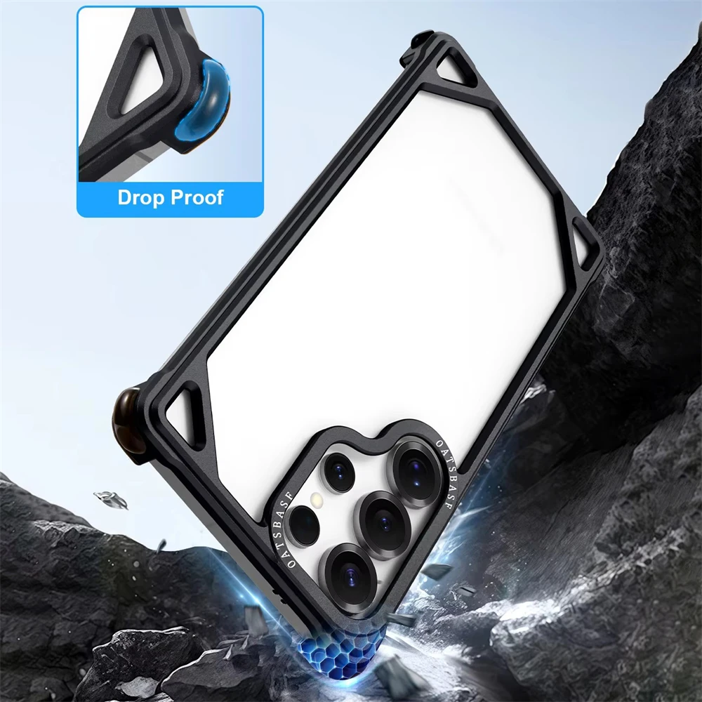 Funda de teléfono con marco de Metal para Samsung Galaxy S25 Ultra, aleación de aluminio de aviación, armadura de disipación de calor sin marco, cubierta a prueba de golpes - imagen 5