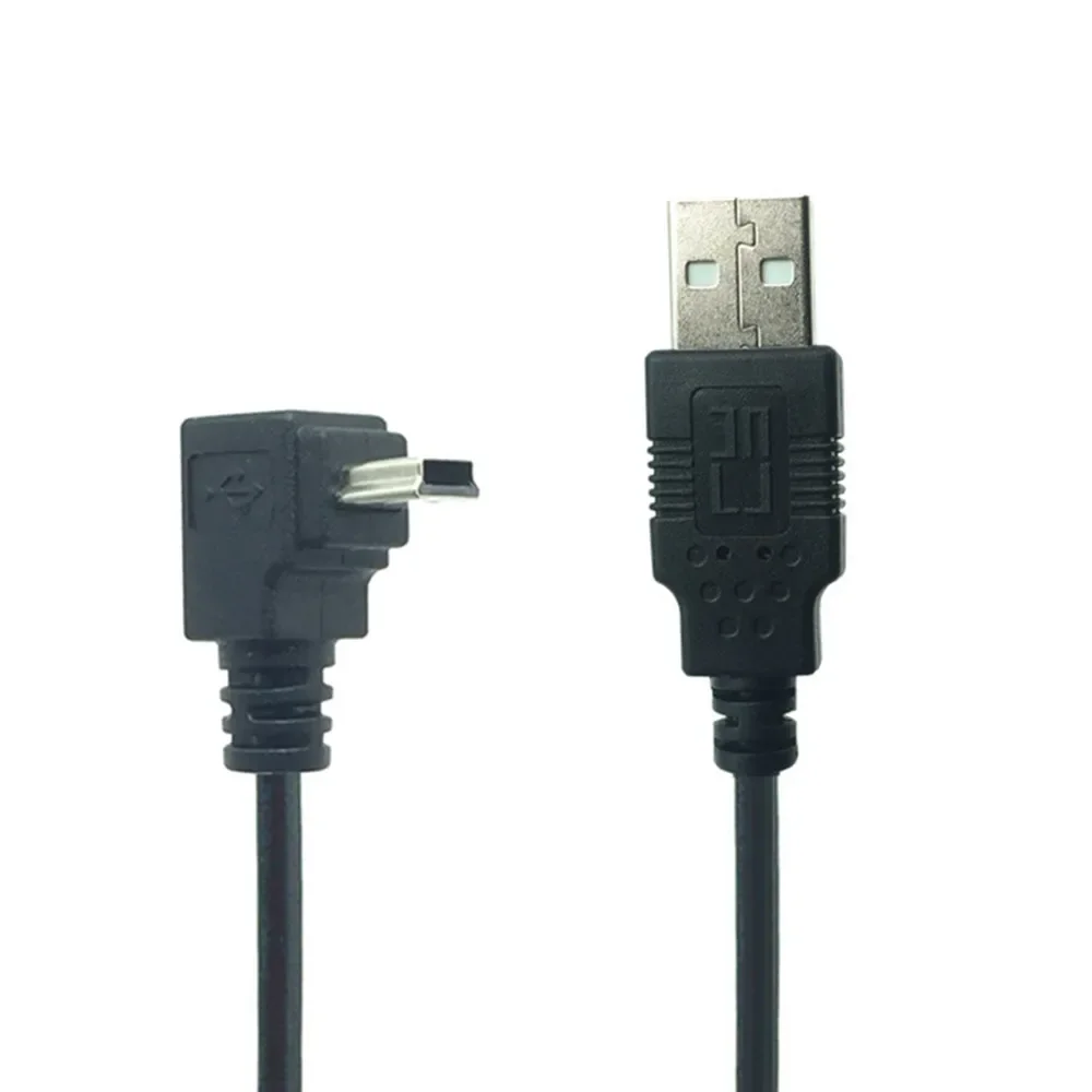 Codo de 90 grados Mini línea de datos USB arriba y abajo codo izquierdo y derecho puerto T V3 Mini Miniusb Cable de carga - imagen 3