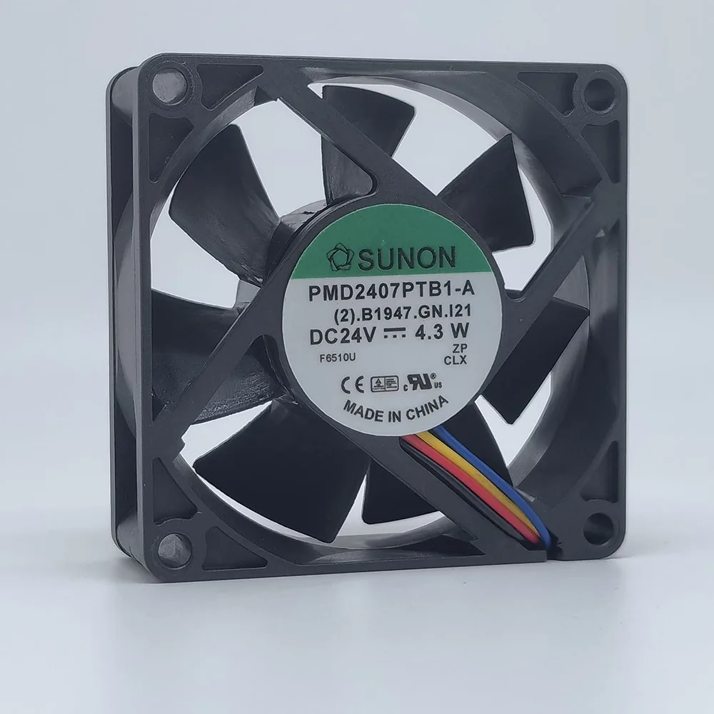 Para DELTA PMD2407PTB1-A ventilador de 70mm 24V 4,3 W 5,0 W 7020 70*70*20MM ventilador de refrigeración de CPU de 3 cables