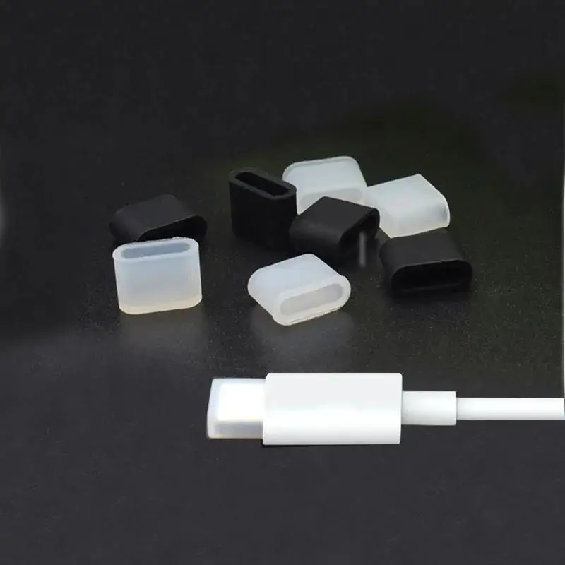 Paquete de 20 tapones antipolvo de silicona USB-C: cubiertas protectoras antipolvo para puertos de carga tipo C, tapas de silicona para línea de datos - imagen 4