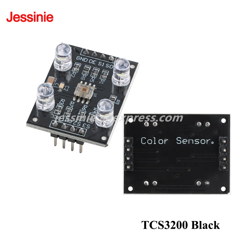 TCS34725 GY-33 TCS3200 GY-31 TCS3200 Módulo de Sensor de reconocimiento de detección de Color de lectura portátil serie Luz de Color programable - imagen 5