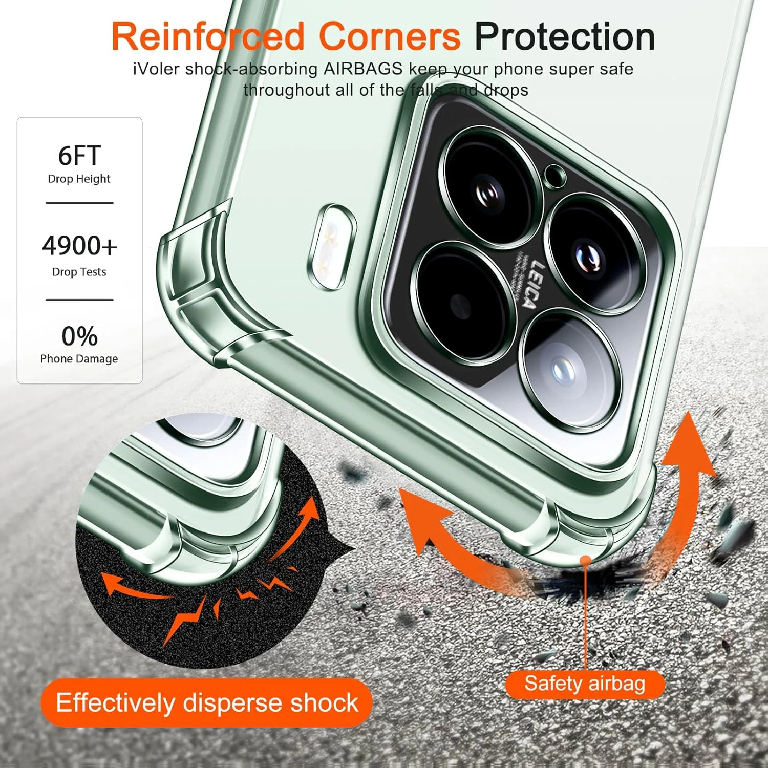 Funda transparente de TPU para Xiaomi 15 Mi 15T Pro 5G, funda protectora de cuatro esquinas a prueba de golpes, Fundas - imagen 3