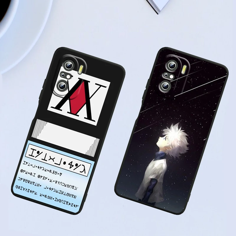 Cazador de Anime Popular para Xiaomi Redmi Note 13, 12, 11E, 11S, 11, 11T, 10, 10S, 9, 9S Pro Plus, 4G, 5G, funda de teléfono negra - imagen 2