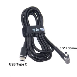 Cable USB-C a 3,5 x 1,35 mm PD 100W Carga Rápida Jumper EZbook