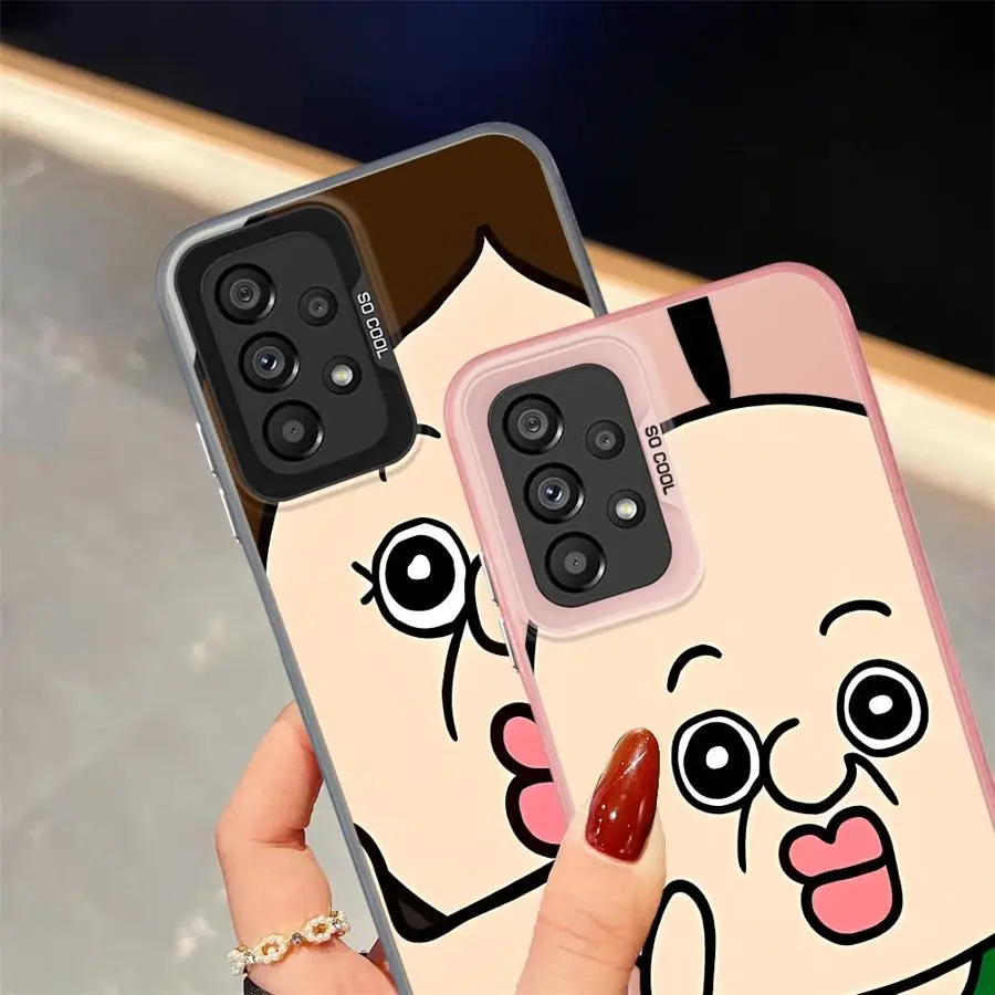 Linda pareja Bangbang Yuzhi funda trasera para teléfono para Samsung Galaxy A17 A20s A32 A34 A24 A25 A15 A16 A36 A35 A21s A23 A13 A14 - imagen 3