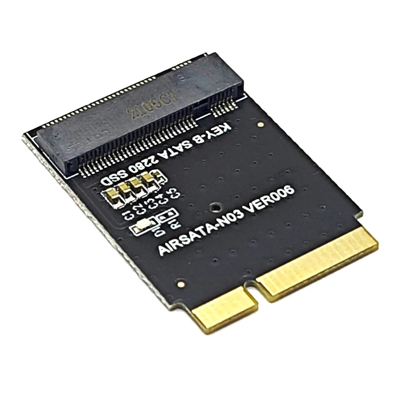 Para MacBook Air 2012 A1466 A1465 para Apple Macbook SSD adaptador MD223 MD224 MD231 MD232 M2 NGFF SSD a 17 + 7 pines convertir tarjeta Riser - imagen 4