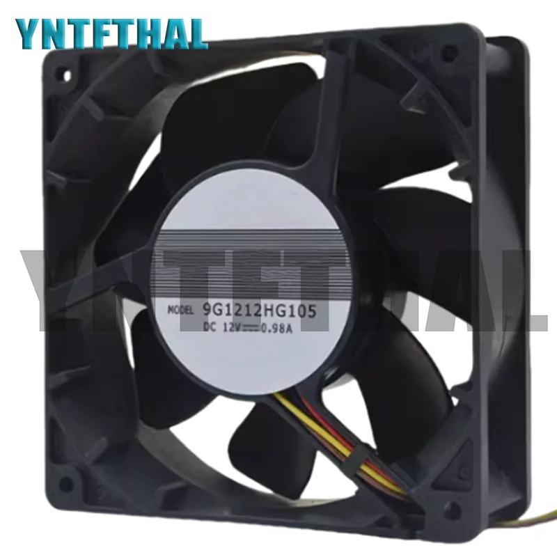9G1212HG105 DC12V 0.98A 120X120X38MM Ventilador de enfriamiento de tres líneas - imagen 2
