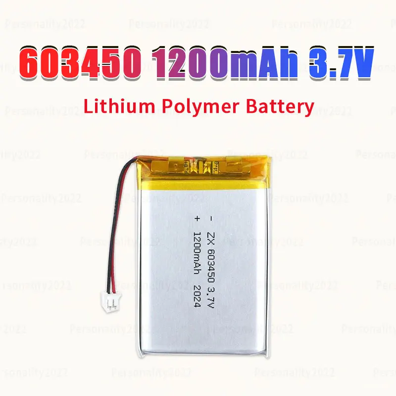 603450 603550 batería Lipo 1200mAh 3,7 V baterías de iones de litio recargables de polímero para Dashcam, máquina de almacenamiento, cerradura de puerta inteligente