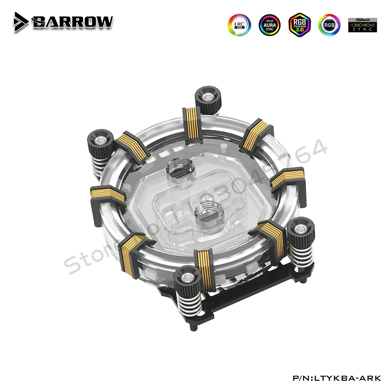 Barrow AM4 AM5 CPU Waterblock 5V ARGB, enfriador de agua de CPU de microcanal tipo Jet de 0,4 mm, LTYKBA-ARK de edición limitada - imagen 4