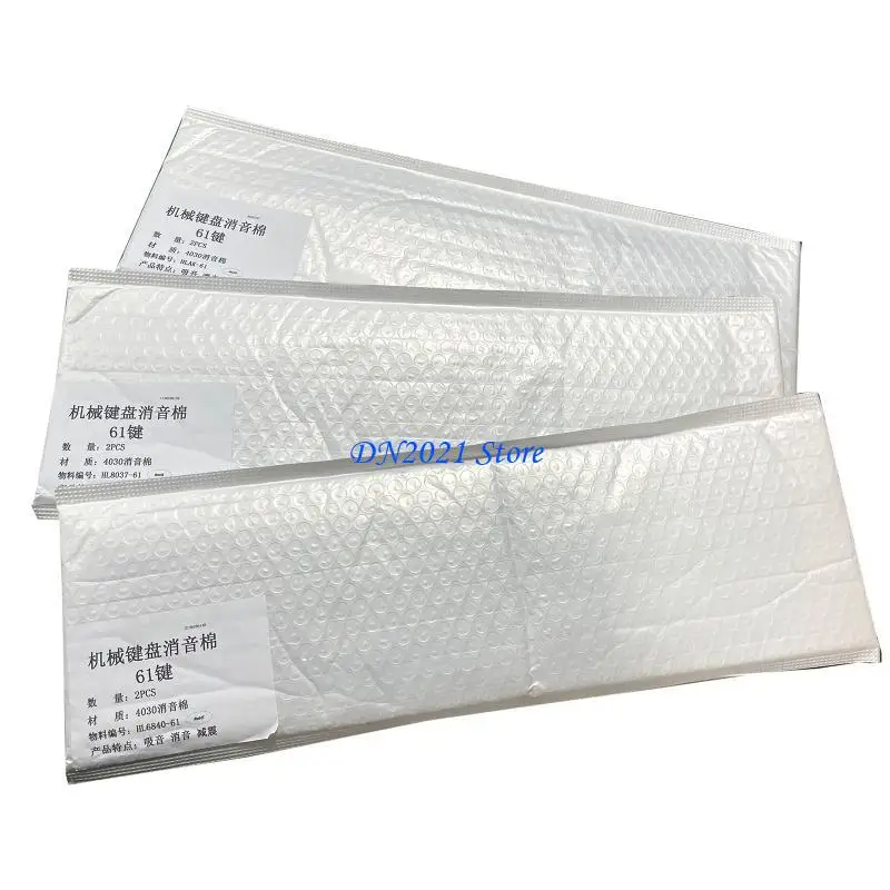 F3KE 2 piezas interruptor amortiguadores sonido Hoja almohadilla suave esponja espuma hoyuelos para 61-sayout - imagen 3