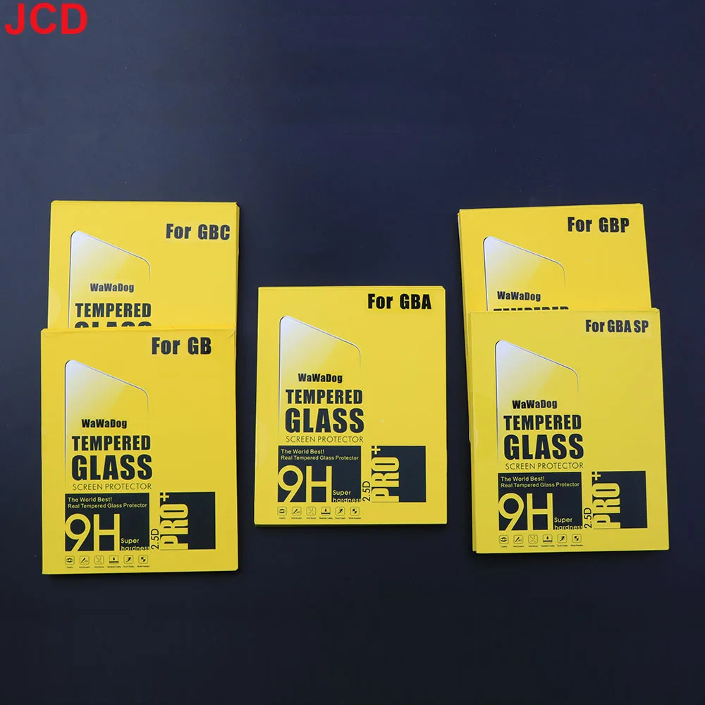JCD 1 pieza de vidrio templado antiarañazos para Gameboy Advance para GB GBA GBC GBP GBA SP para consola Gameboy película protectora de pantalla - imagen 5