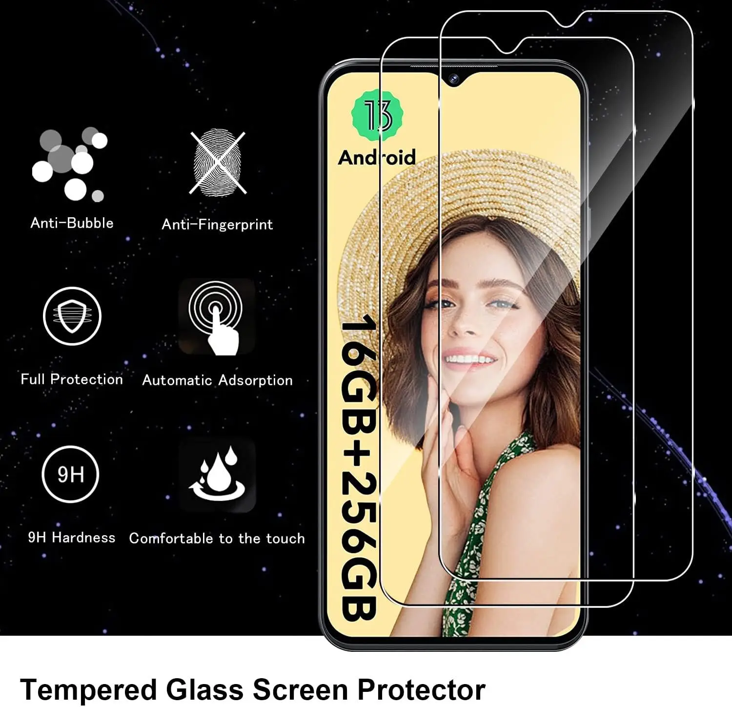 Para Cubot P80/X70 2/3/4PCS Película de vidrio templado HD - imagen 2