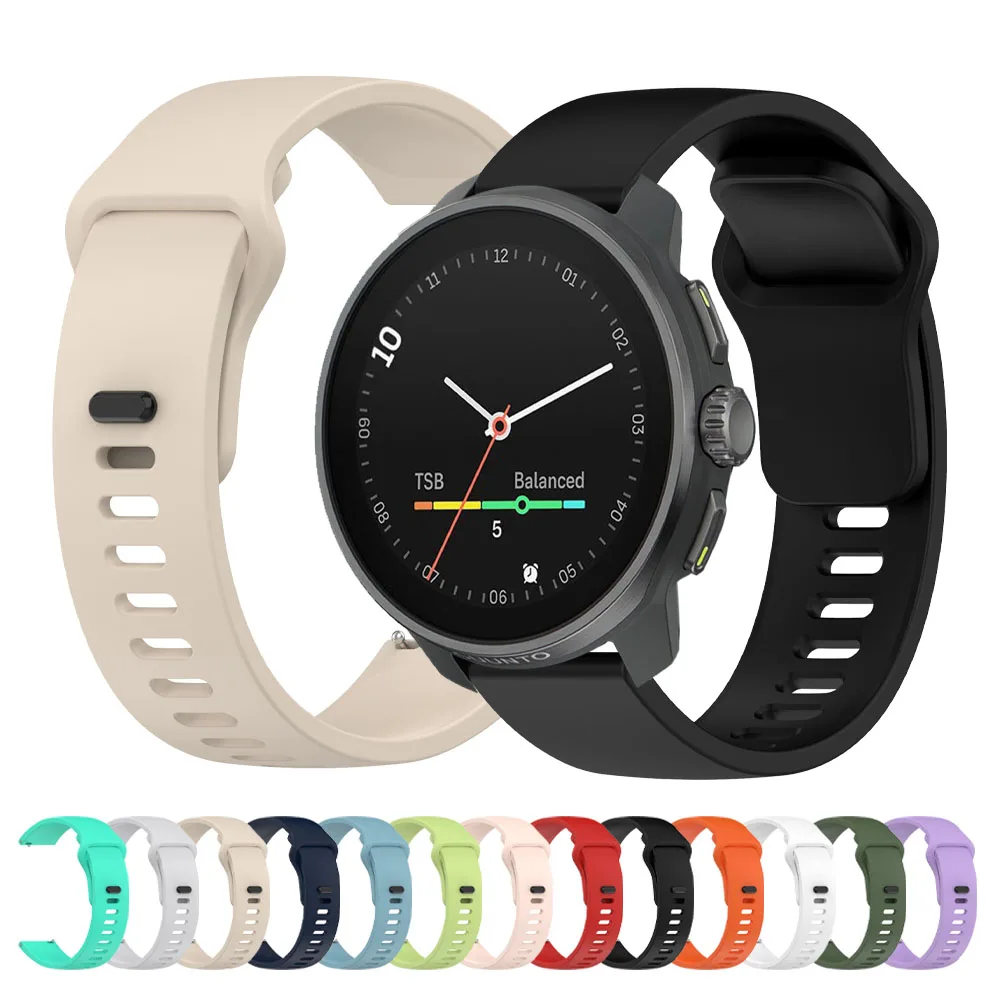 Correa de silicona para reloj SUUNTO 9 5 PEAK Pro, Correa 3 Fitness/VERTICAL/OCEAN/PACE, Correa deportiva, correas de pulsera de 20mm y 22mm