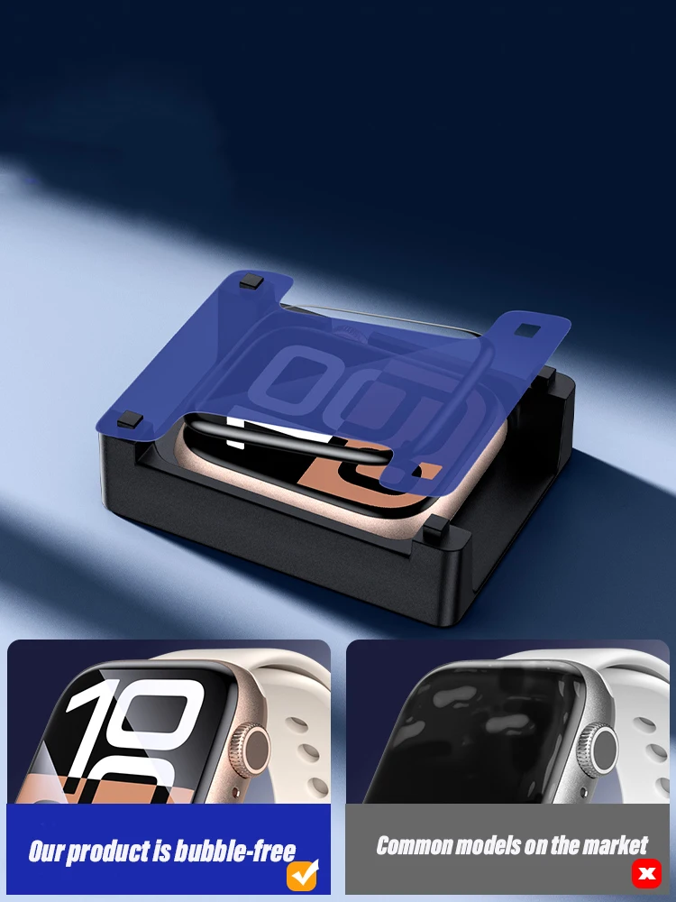 Para Apple Watch Series 11-10 9-8-7-6 5 Se 42-46mm 41mm 45mm 40 44mm herramienta de dispositivo de posicionamiento + Protector de pantalla de película ultra 3/2 49mm - imagen 5