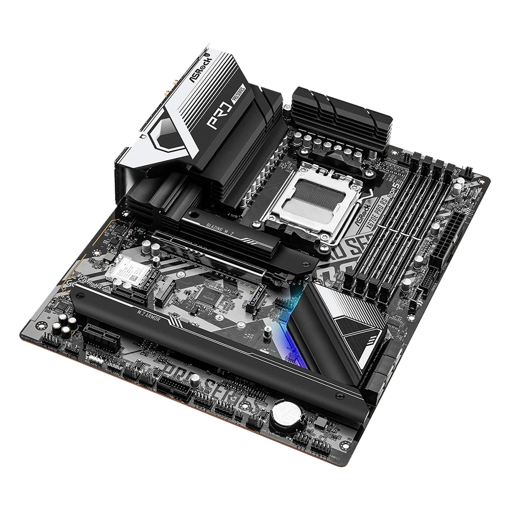Placa base ASRock X670E Pro RS AMD X670 compatible con 7900 7800X3D 7700 7600X 7500F CPU DDR5 7800MHz M.2 NVME PCIe 5,0 AM5 - imagen 3