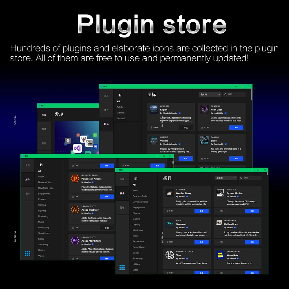 MRSVI H1 USB HUB Touch-bar 0108-D Typec Estación de acoplamiento visual Puerto de red 8 en 1 Estación de acoplamiento Botón personalizado con consola - imagen 4
